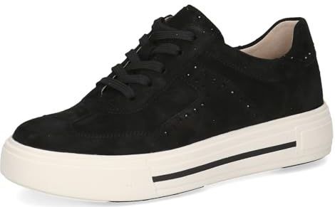 CAPRICE - Sneakers Laag - Zwart - Leer - Met Plateau