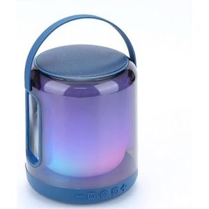 PRENDELUZ Draagbare Bluetooth-luidspreker met ledlicht, 360 graden, zwart