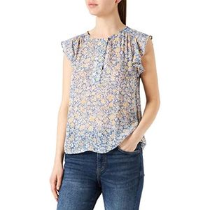 Part Two Prillepw BL Relaxed Fit damesblouse, Riviera Painted Summer Flower, 30 NL