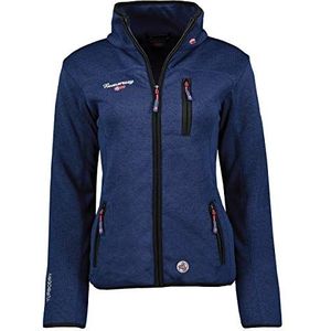 Geographical Norway Teden Lady Warme fleece voor dames, warm, ritssluiting, herfst, winter, lente, warm, lange mouwen, trui, bont, zacht, comfortabel, outdoor (marineblauw S), Marineblauw, S