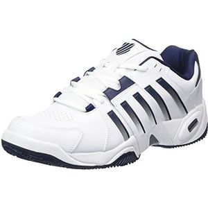 K-Swiss Heren Accomplish IV tennisschoen, White Peacoat Silver, 42 EU