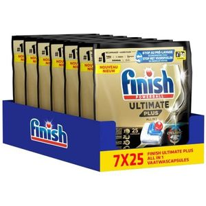 Finish 7x Ultimate + All in 1 Regular Vaatwastabletten 25 stuks - Multipack