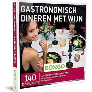 Bongo Bon - Gastronomisch Dineren met Wijn | Cadeaubonnen Cadeaukaart cadeau voor man of vrouw | 140 klasserestaurants