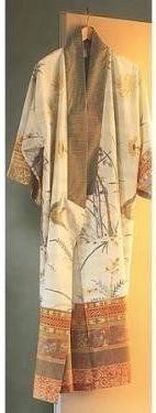 bassetti Badjas Kimono Fong - Kleur: beige - V2, maat: S/M (99238)