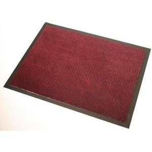 HANSE Home Voetmat voor binnen en buiten Faro 90x120cm - voetmat vuilvangmat deurmat wasbaar en weerbestendig, antislip voor entree en buiten, rood