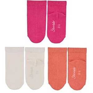 Sterntaler Baby - meisjes sneakersokken 3-pack Uni sokken, roze, 18 EU