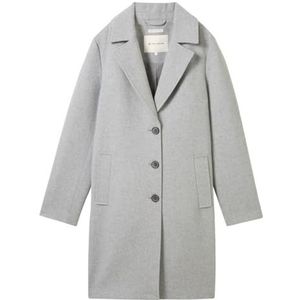 TOM TAILOR Damesmantel, 21373 - Medium Silver Grey Melange, S