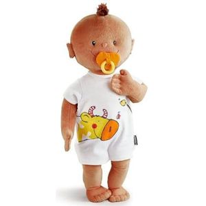 HABA Kruimel babypop bruin, met magnetische fopspeen en body om te wisselen, bijna net zo groot als een echte baby, cadeau voor de geboorte, 1759294002