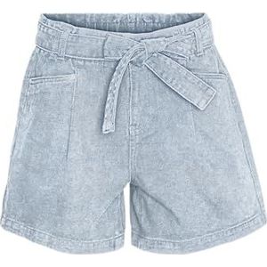 VERO MODA Vmfie Hr Long Belt Mix Shorts voor dames, Light Blue Denim/Detail: gu3212, M
