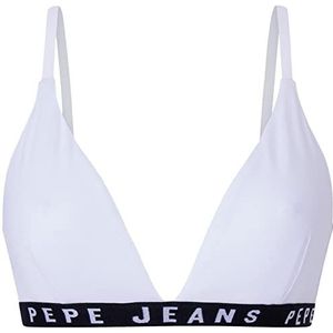 Pepe Jeans Dames Logo BH B, Wit, M, Kleur: wit, M