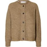 Selected - Lulu Short Cardigan - Beige - Vrouw