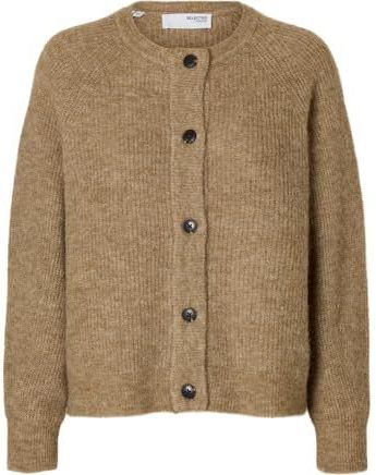 Selected - Lulu Short Cardigan - Beige - Vrouw