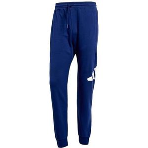 adidas Heren ESSENTIALS BIG LOGO FRENCH TERRY PANT, dark blue/white, XS