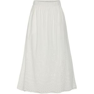 A-lijn Rok - Wit - 100% Biologisch Katoen - Elastische Tailleband