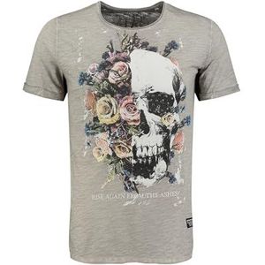 KEYLARGO Heren T-shirt MT KLRISING Round, Zilver (1107), S