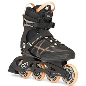 K2 Skates dames inlineskates ALEXIS 80 BOA, zwart - peach, 30H0100.1.1.095