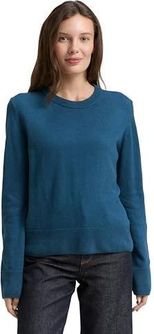 Tom Tailor - Regular Fit - Gebreide Pullover - Effen - Mix van Katoen en Kasjmier