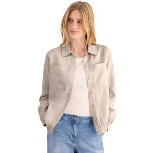 Cecil - Dames Linnen Blouson - Beige