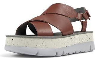 CAMPER - Oruga Up - Sandaal - Middenrood - Bovenmateriaal: Rundleer - Zool: EVA