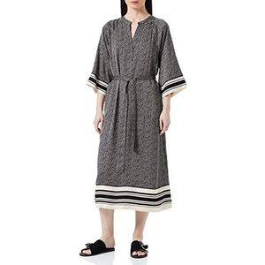 Part Two Sarisa Dress, Black Herringbone Print, 34, Black Herringbone Print, 32