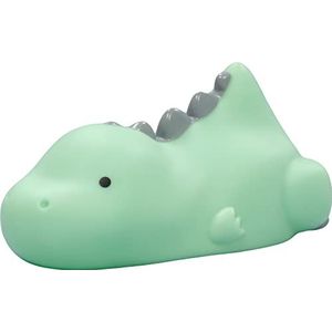 Reer Lumilu Lazy Friends Dino schattig dinosaurus nachtlampje geweldig doopgeschenk verjaardagscadeau voor jongens en meisjes 52223, groen