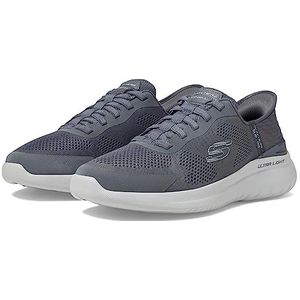 Skechers Heren Bounder 2.0 Emerged Slip-in Sneaker, Donkergrijs, 8 UK Wide