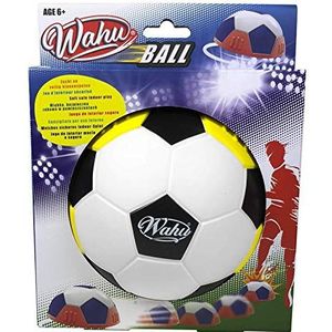 Wahu Ball Geel & Zwart, halve Voetbal voor Binnen voor Kinderen Vanaf Zes Jaar, indoor bal en sportactiviteit voor Twee of meer Voetballers