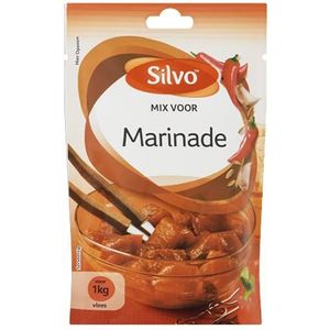 SILVO - Mix voor Marinade 25 g een vertrouwde mix voor marinade met de licht pittige smaak van knoflook en cayennepeper.