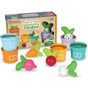 Learning Resources Groentetuin Verstoppertje, vanaf 18 maanden, educatief speelgoed voor peuters, duurzaam speelgoed