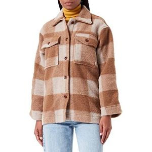 Kings of Indigo Dames ARIKO Button Down Shirt, Caramel Check, S