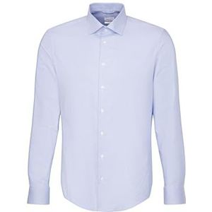 Seidensticker 844785, Shaped Fit Extra Lange Mouwen Zakelijk Shirt, 37, blauw, 37