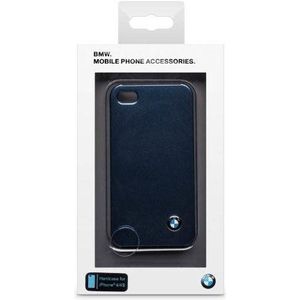 BMW BM309841 beschermhoes metallic blauw voor Apple iPhone 4/4S