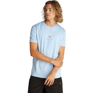 CK JEANS Heren SHADOW LOGO TEE J30J327469, Blauw (Blue Bell), XXS, Blauw (Blauwe Bell), XXS