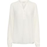 KAFFE - Mathilde - Damesblouse - Neutraal - Elegant en Comfortabel