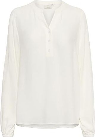 KAFFE - Mathilde - Damesblouse - Neutraal - Elegant en Comfortabel