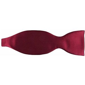 TigerTie Zelfbinders zijden vlinderdas in effen effen kleur, topkwaliteit, kruisbinders 100% zijde + opbergdoos, bordeaux, Fliegengröße: ca. 12 cm x 6 cm