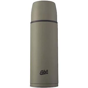 Esbit Thermosfles, roestvrij staal, BPA-vrij, zwart en olijfgroen, 500 ml, 750 ml en 1 l, reizen, outdoor, vissen, voor warme en koude dranken, voor thee en koffie