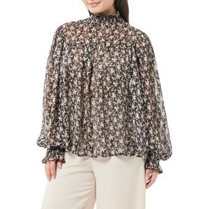 DreiMaster Vintage Bridgeport blouseshirt voor dames, Beige meerkleurig, L