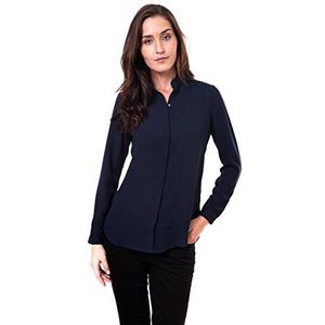 Tommy Hilfiger Dames regular fit blouse FAE BLOUSE LS, blauw (midnight 403), 42 NL