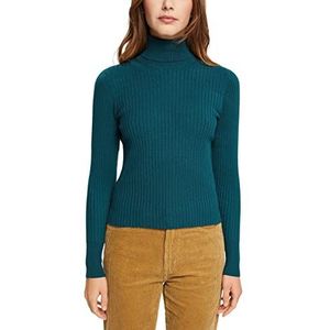 edc by ESPRIT Dames 112CC1I301 pullover, 370/TEAL Green, XS