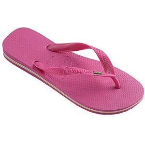 Havaianas Brasil 4000032 Slippers uniseks-volwassene,Roze (Pink Flux),33/34 EU