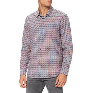 Camel Active Heren 4091106S10 hemd, nachtblauw, S