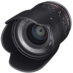 Rokinon RK21M-FX 21mm F1.4 ED AS UMC High Speed Wide Angle Lens for Fuji (Black), Sony E Mount, zwart