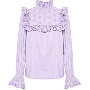 Part Two NileaPW SH Damesblouse met lange mouwen, orchid petal, maat 34, Orchid Petal, 32