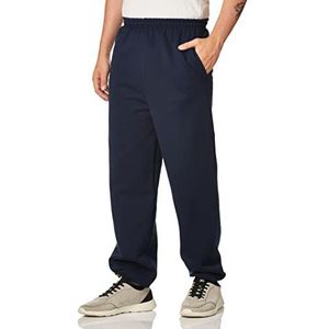 Gildan Volwassen fleece elastische onderkant joggingbroek met zakken, stijl G18100, marineblauw, M