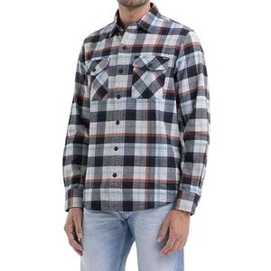 Replay - Herenhemd - Zwart - Regular Fit - 3XL