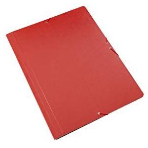 5-pack eenvoudige mappen met elastiek maat A3 kleur rood