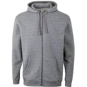 Mukua Uniseks hoodie met ritssluiting, Erika Violet, XXL