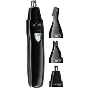 Wahl Neus Haar Trimmer voor Mannen en Vrouwen 3-in-1 Oor en Wenkbrauw Trimmer, Oplaadbare, Wasbare Hoofden