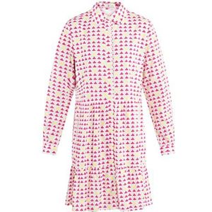 MAHISHA Dames midi-jurk met print 19323121-MA01, roze, XS, Midi-jurk met print, XS